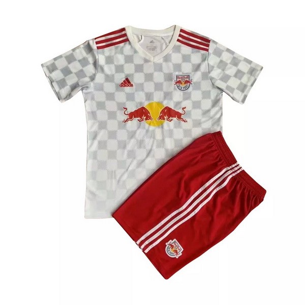 Camiseta Red Bulls Replica Primera Ropa Niño 2021/22 Blanco